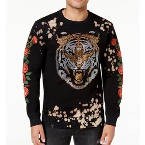 Reason Black Tiger Graphic Sweatshirt